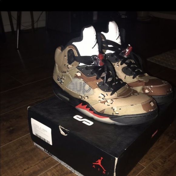 Jordan 5’s supremes camo